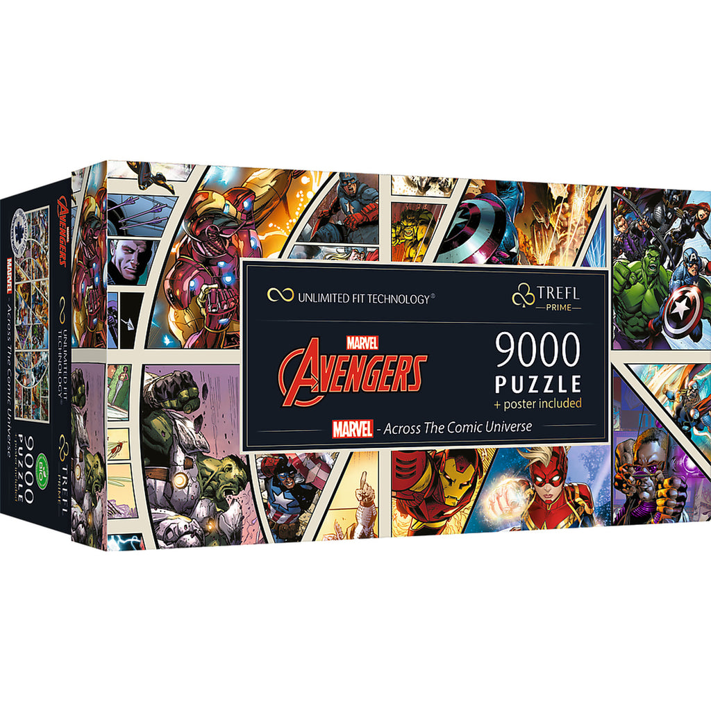 Produktbild Avengers - Across The Comic Universe Pusselsamling med poster