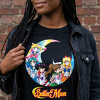 Produktbild Sailor Moon - Sailor Krigare Damen T-shirt Svart