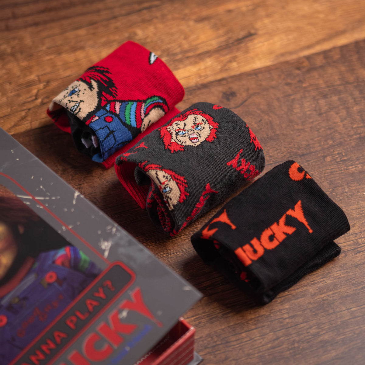 Produktbild Chucky - 3-pack strumpor i presentlåda