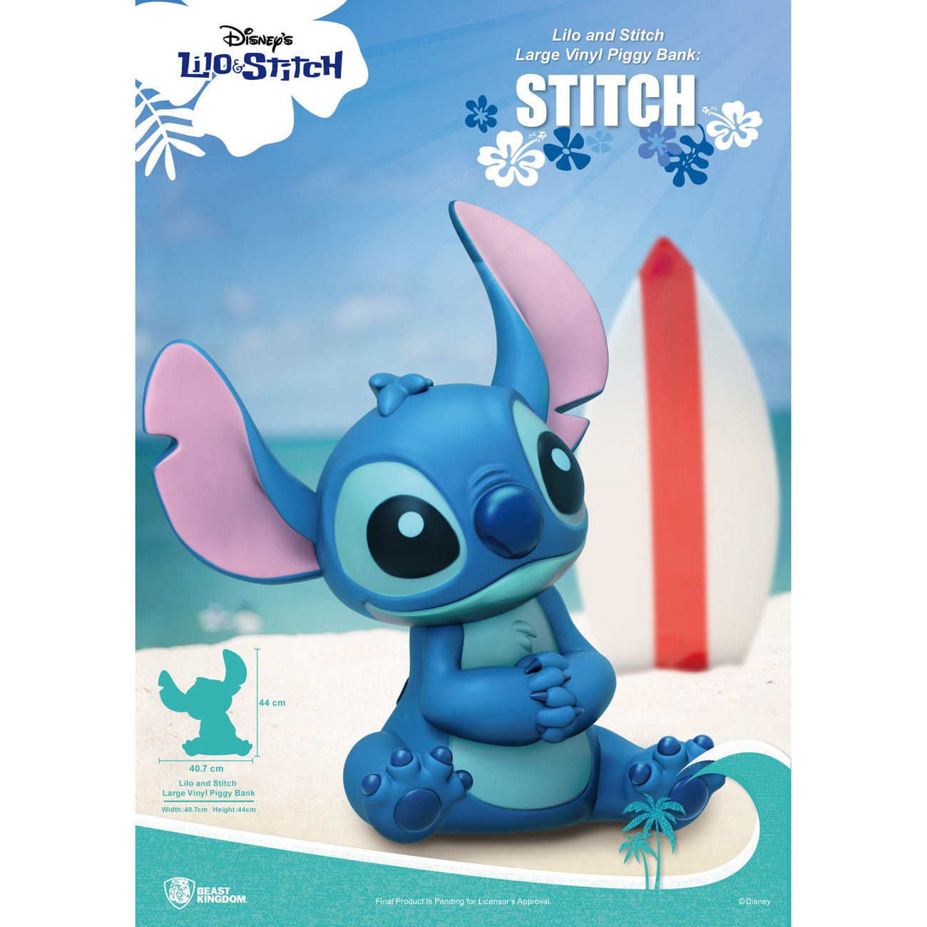 Product image Lilo & Stitch Piggy Vinyl Money Box Stitch 44 cm
