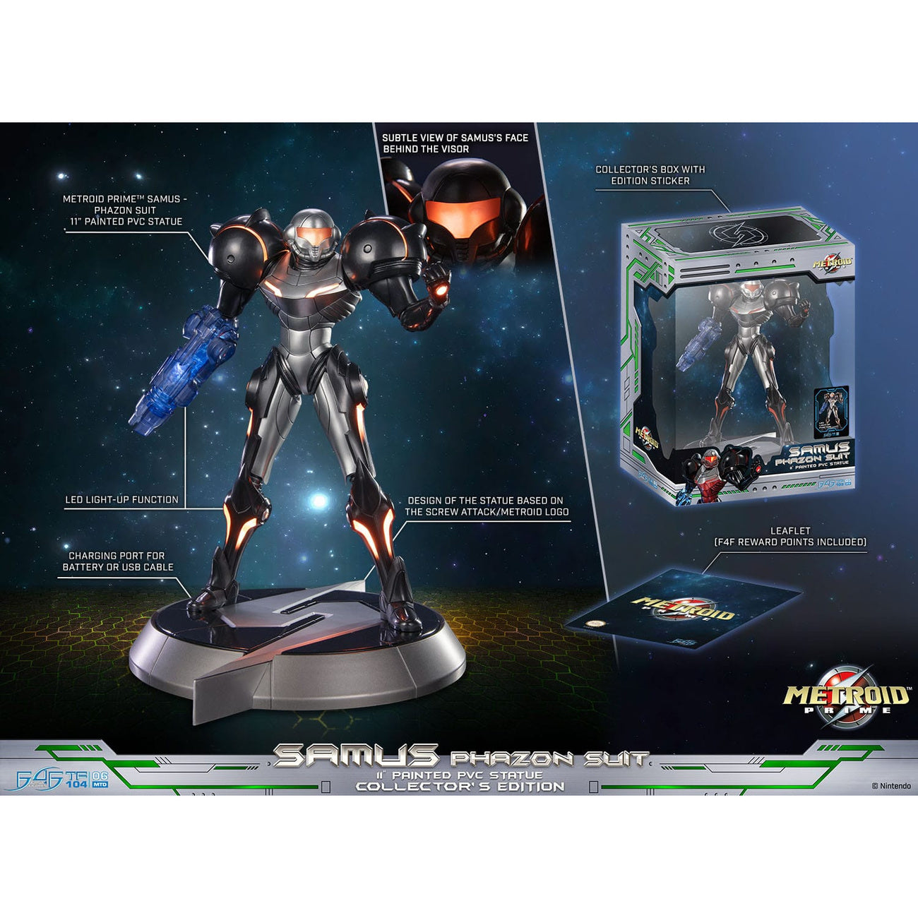 Produktbild Metroid Prime PVC-staty Samus Phazon Suit Collectors
