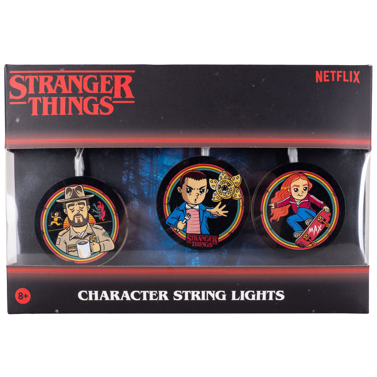 Produktbild Stranger Things Ljusslinga Karaktärer
