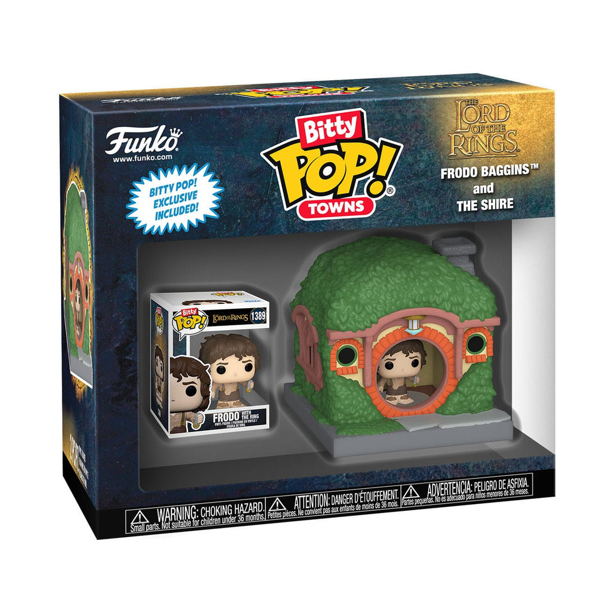 Produktbild Sagan om Ringen Bitty POP! Town Vinylfigur Frodo i Fylke