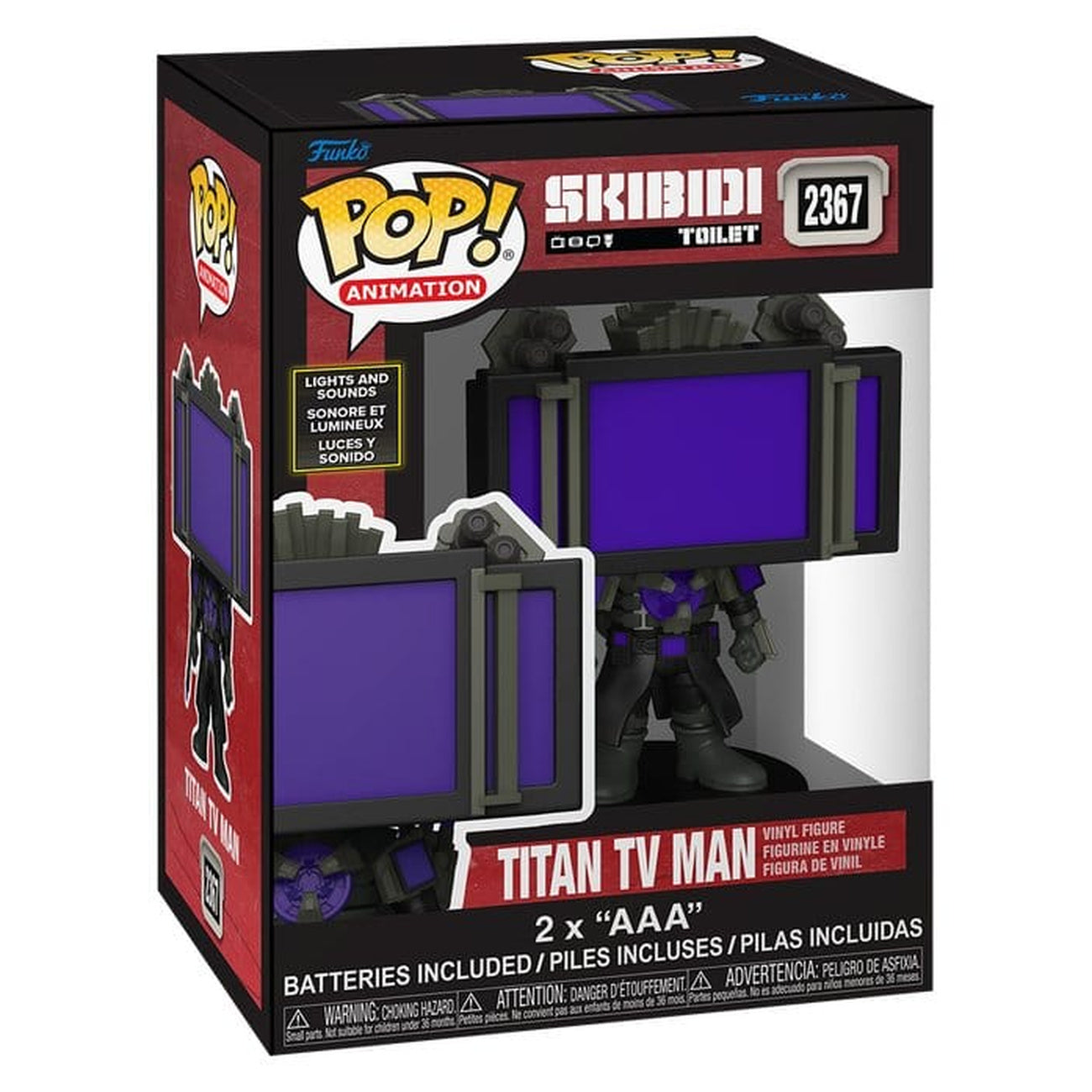Produktbild Skibidi Toilet Super Sized POP! Vinylfigur Titan TV