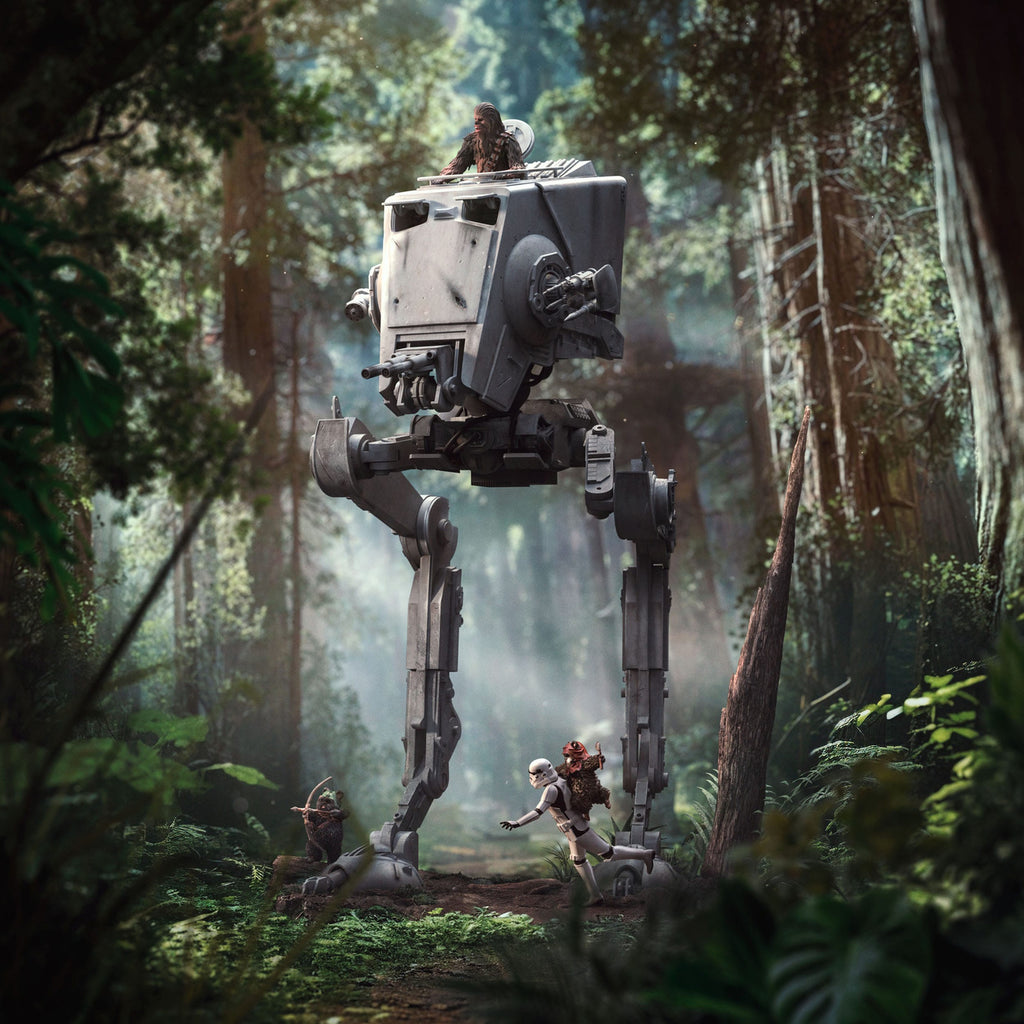 Produktbild Star Wars Demi Art Scale Staty 1/20 AT-ST och Chewbacca 53