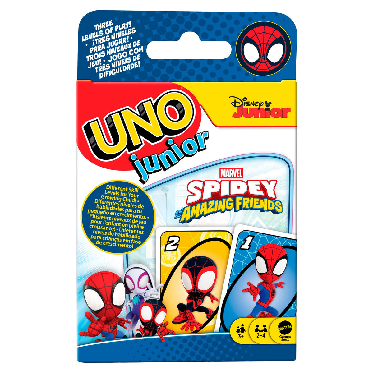 Produktbild Spidey & His Amazing Friends UNO Junior Kortspel