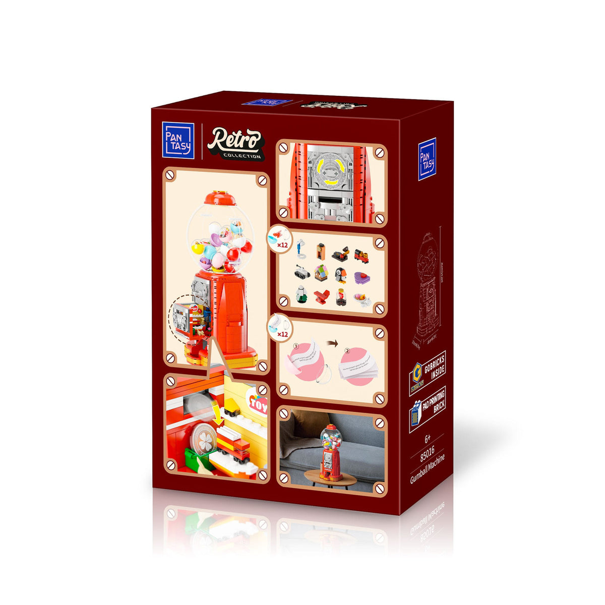 Produktbild Original Retro Series Gumball Machine byggset 34 cm