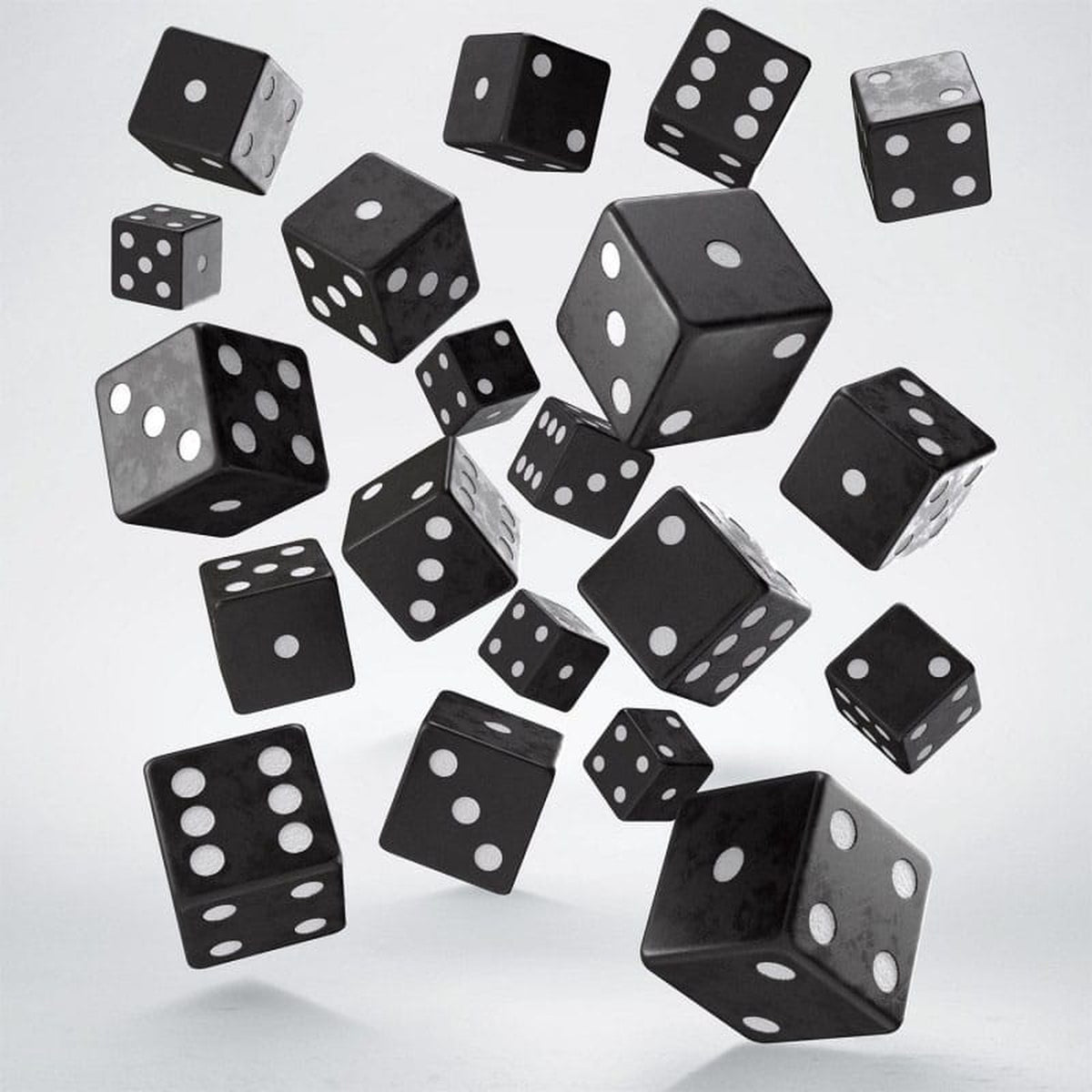 Product image Q Workshop Dice Set Full Pack D6 Black (20)