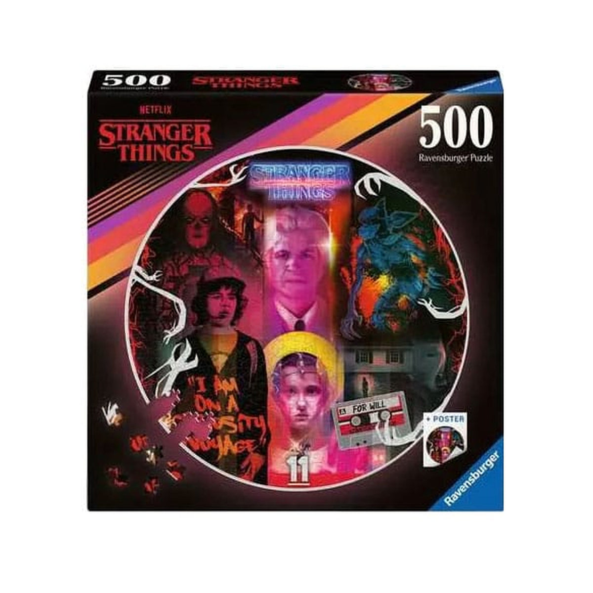 Produktbild Stranger Things Runt pussel Friends Don't Lie (500 Bitar)