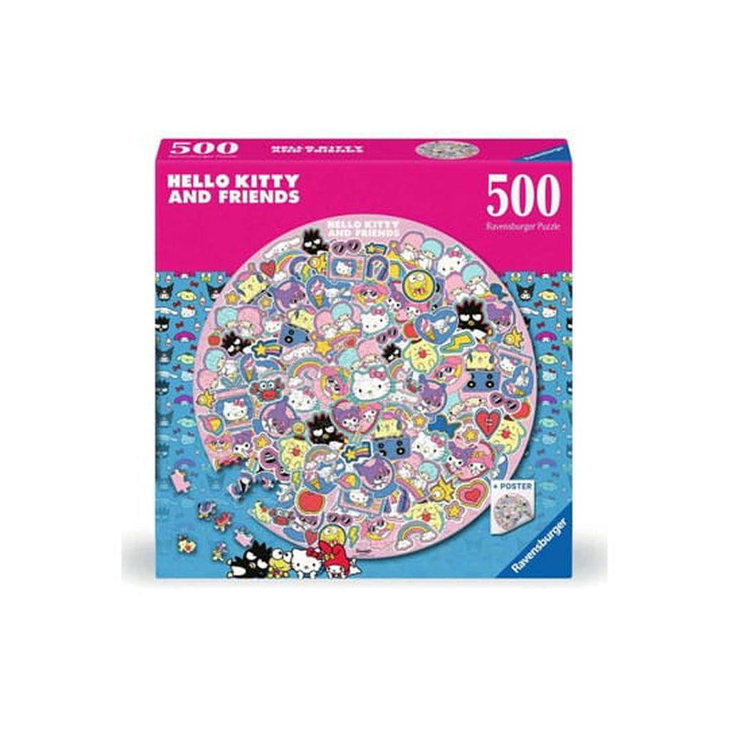 Produktbild Hello Kitty and Friends Rundt Pussel (500 Bitar)