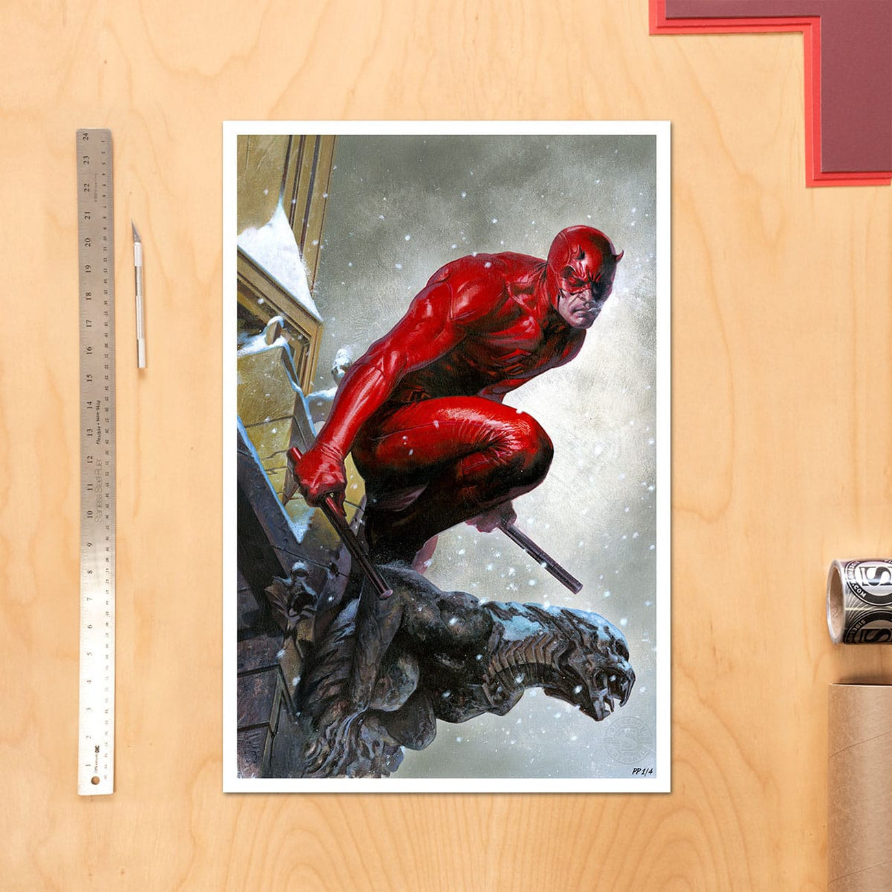 Produktbild Marvel konsttryck Daredevil 61 x 41 cm – utan ram