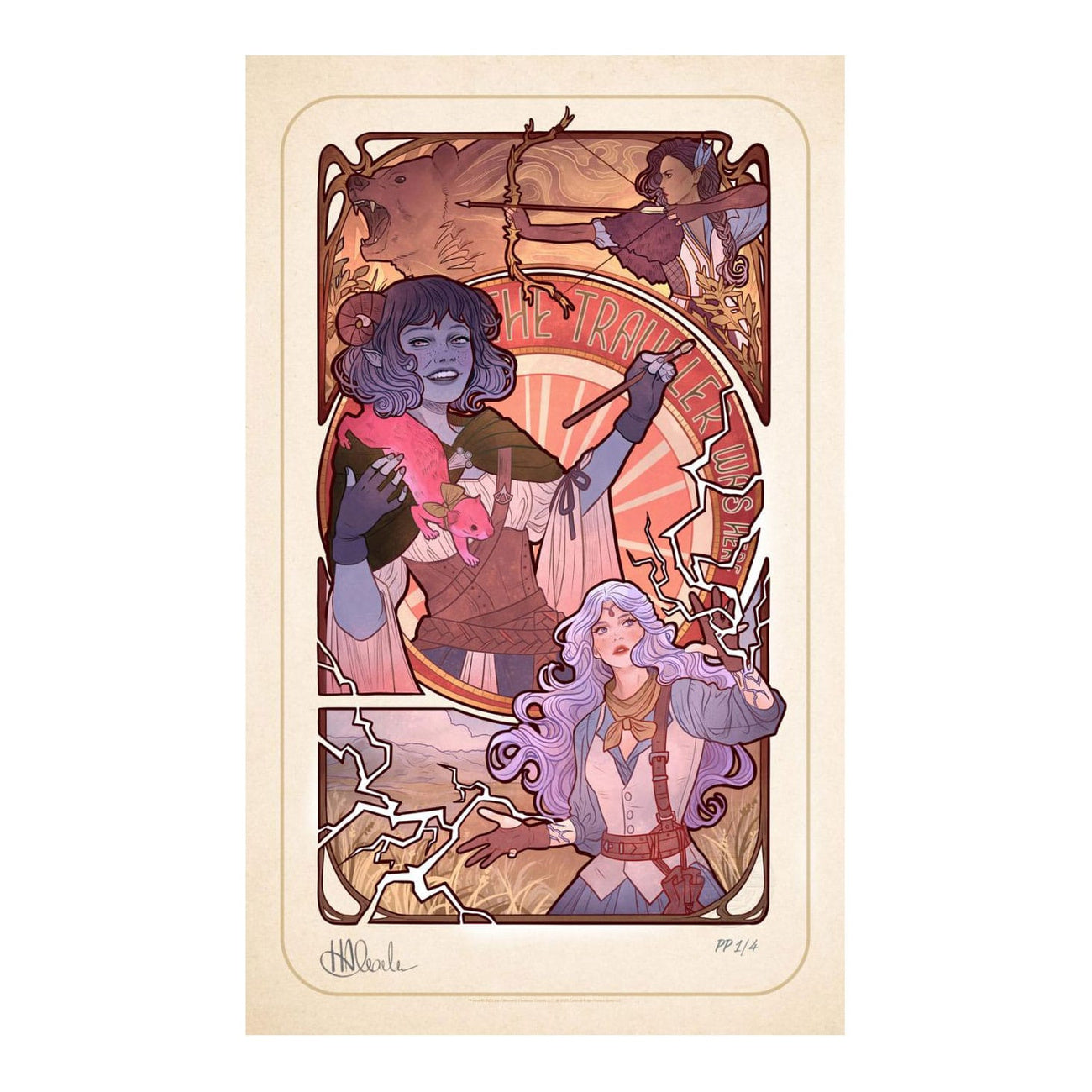 Produktbild Critical Role konsttryck Laura Bailey: 10th Anniversary Art