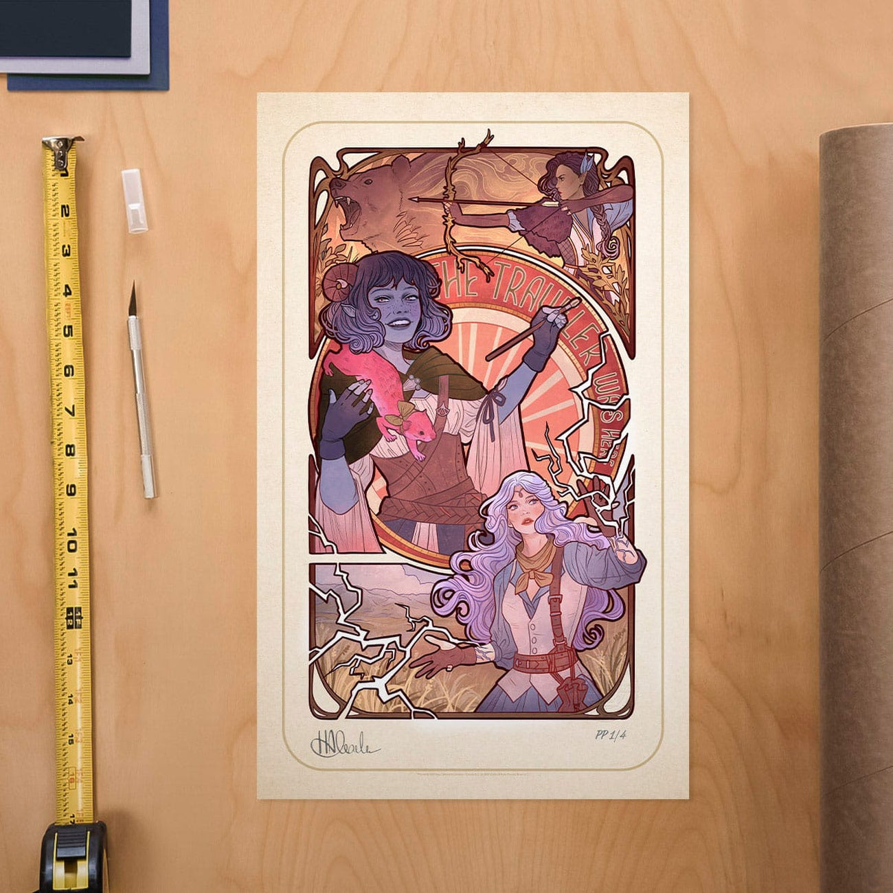 Produktbild Critical Role konsttryck Laura Bailey: 10th Anniversary Art