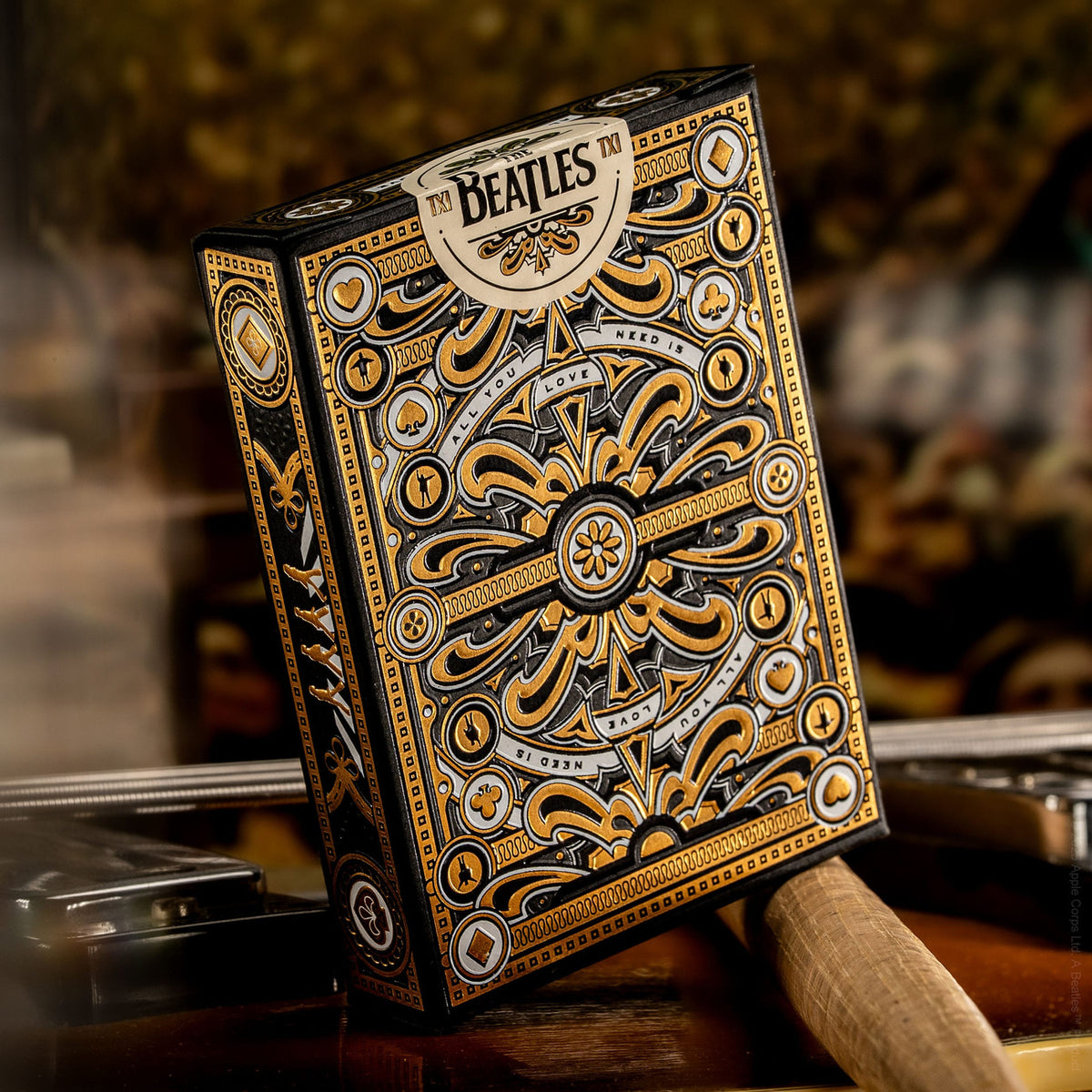 Produktbild The Beatles Spelkort Black Special Edition