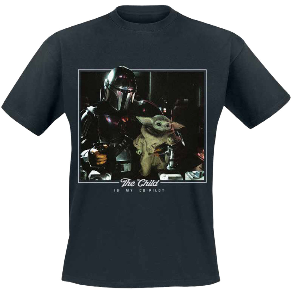 Produktbild The Child is My Co-Pilot T-shirt svart - Star Wars The Mandalorian