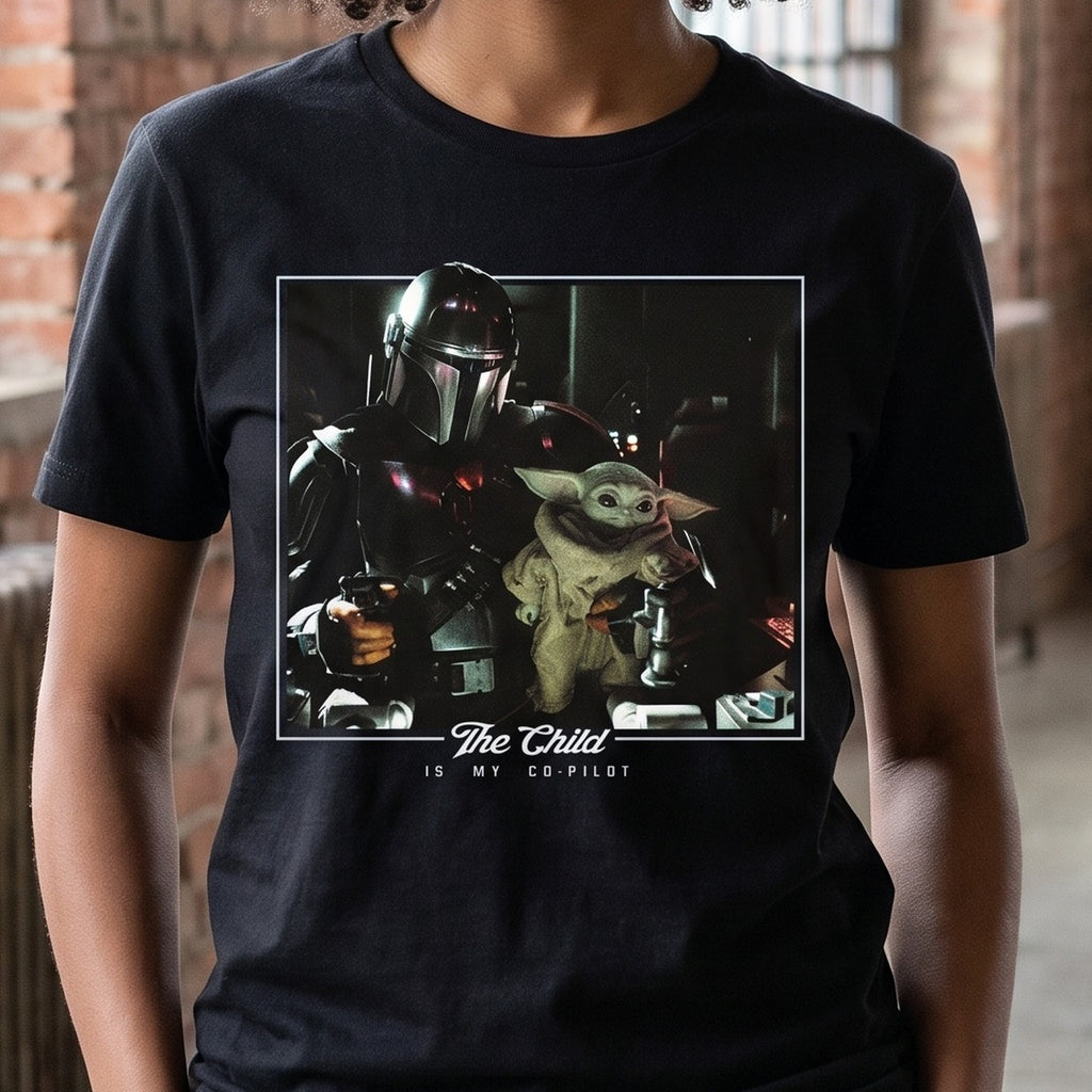 Produktbild The Child is My Co-Pilot T-shirt svart - Star Wars The Mandalorian