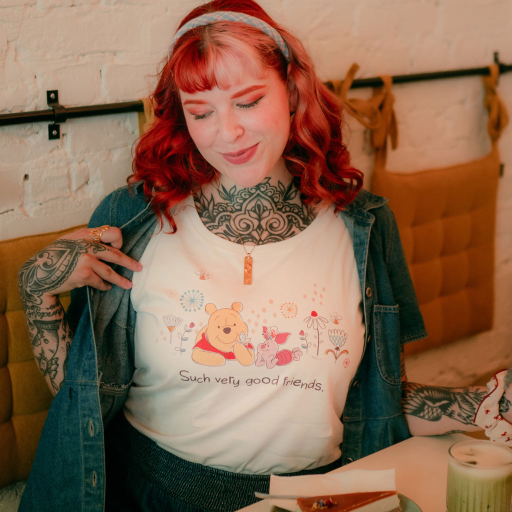 Produktbild Nalle Puh - Good Friends T-shirt dam vit