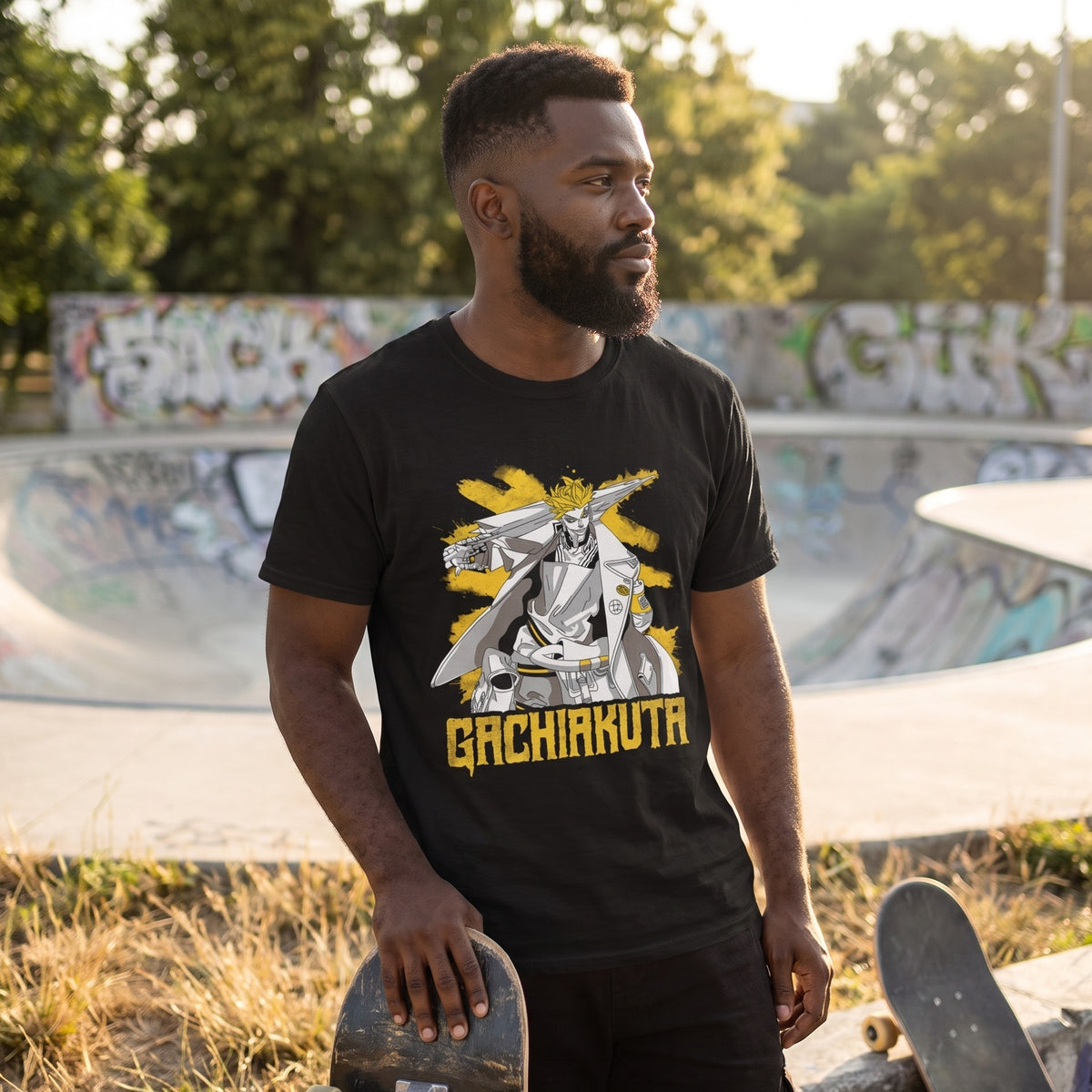 Produktbild Enjin T-shirt svart för Gachiakuta-fans