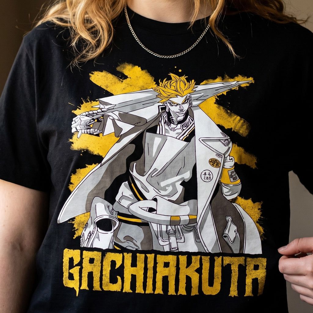 Produktbild Enjin T-shirt svart för Gachiakuta-fans