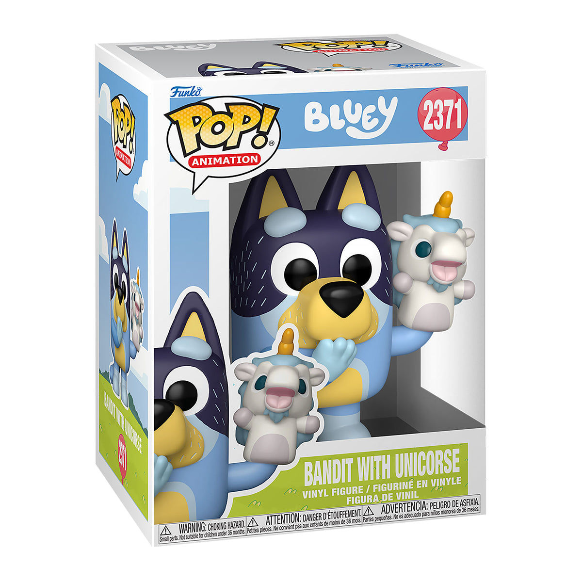 Produktbild Bluey - Bandit med enhörning Funko Pop-figur