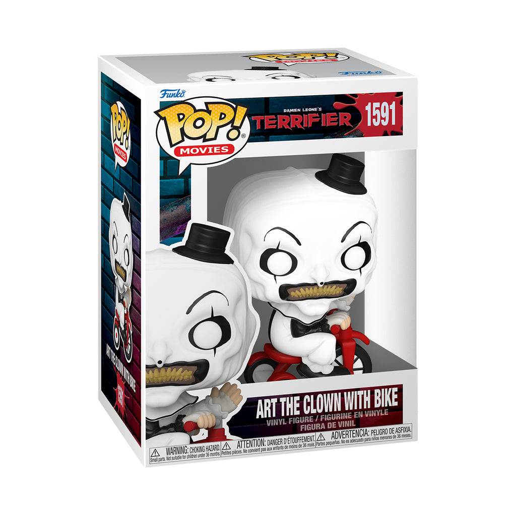 Produktbild Terrifier - Art the Clown med trehjuling Funko Pop!-figur