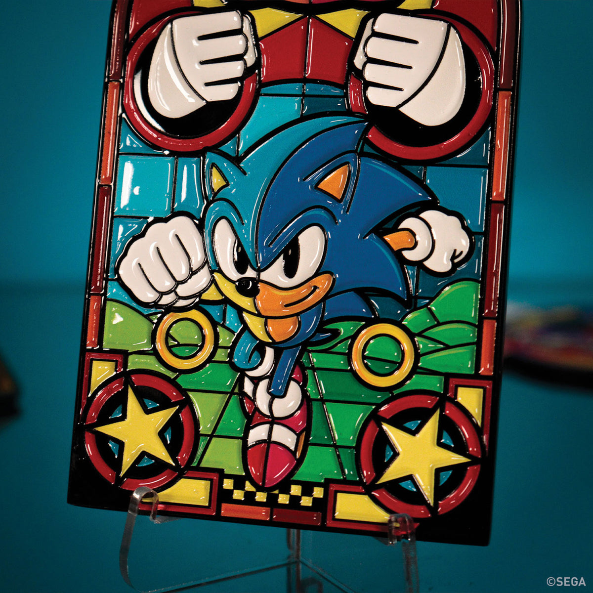 Produktbild Sonic – Fönster i glasmålning Limited Edition