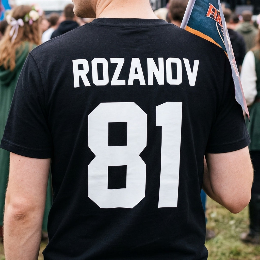 Produktbild Rozanov tröja i jersey-stil för Heated Rivalry-fans