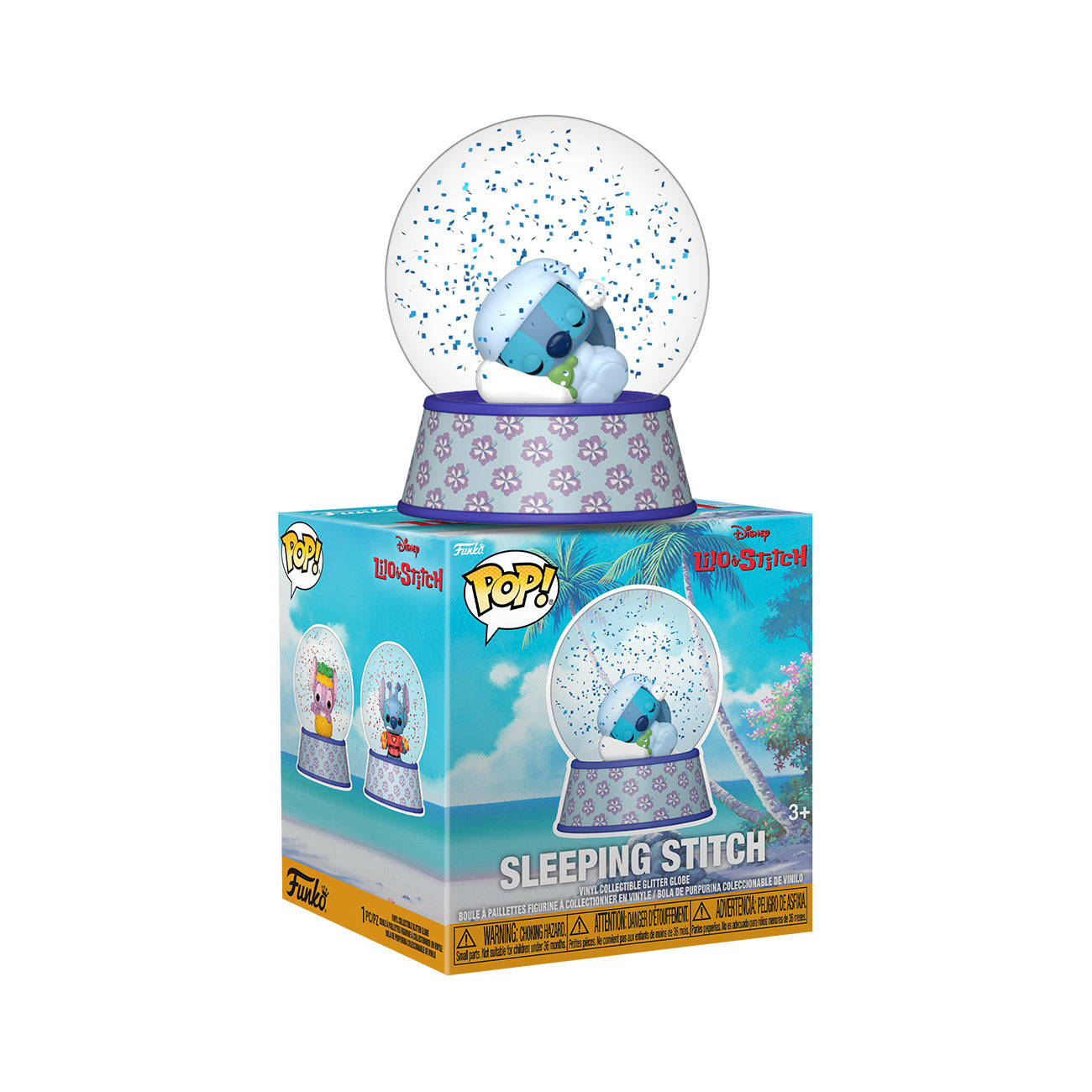 Produktbild Stitch Funko Pop Mystery Glitter Snöglob 12-pack Display - Lilo & Stitch