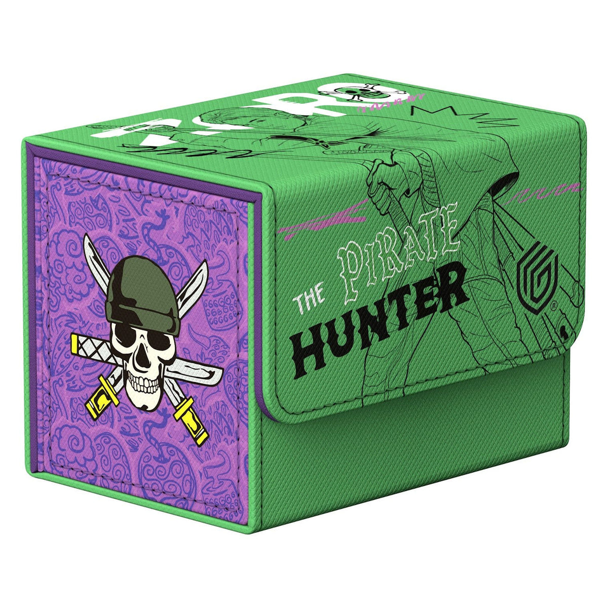 Produktbild One Piece - Zoro Ultimate Guard Sidewinder 80+ Xenoskin Samlarkortslåda