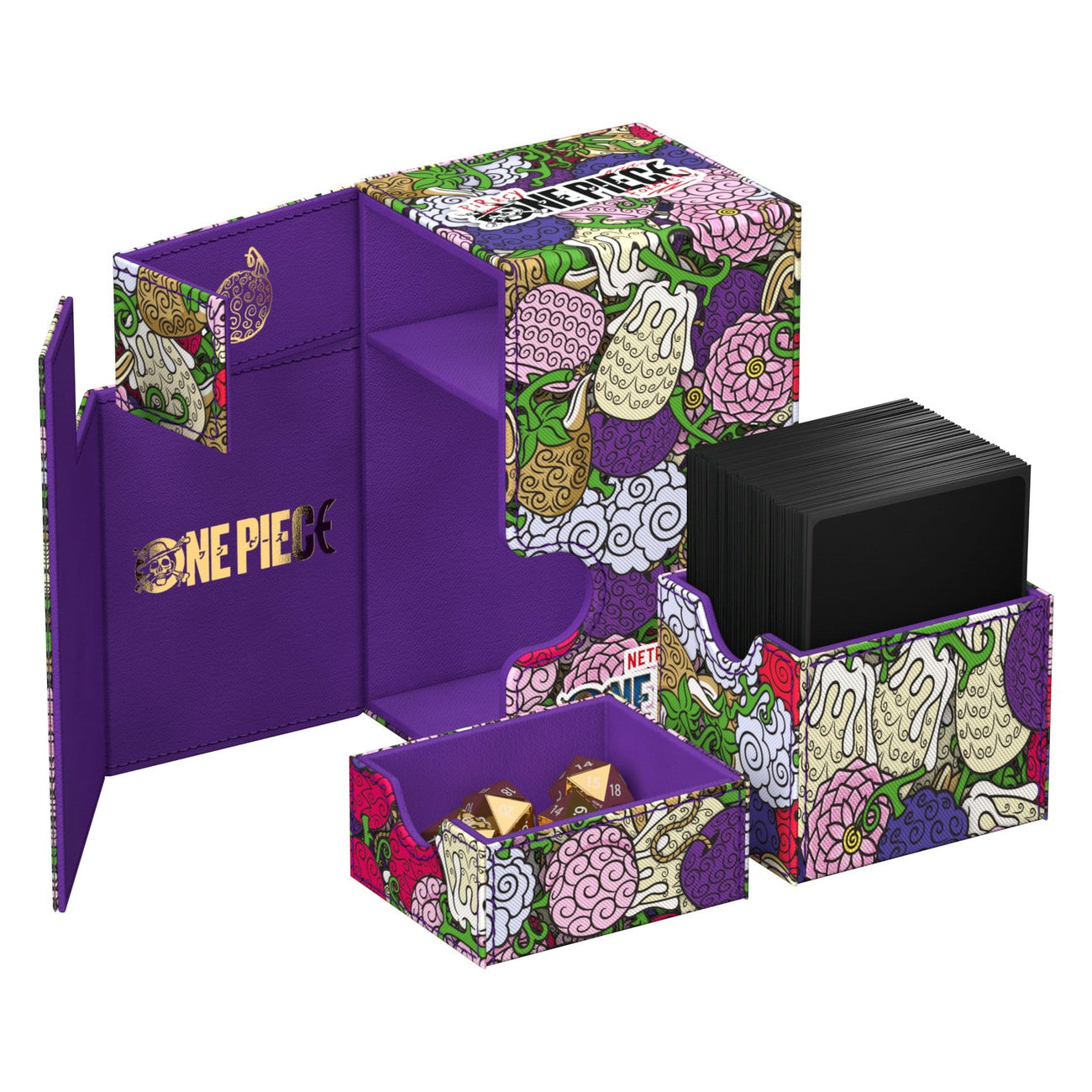 Produktbild One Piece - Devil Fruits Ultimate Guard Flip'n'Tray 80+ Deckbox