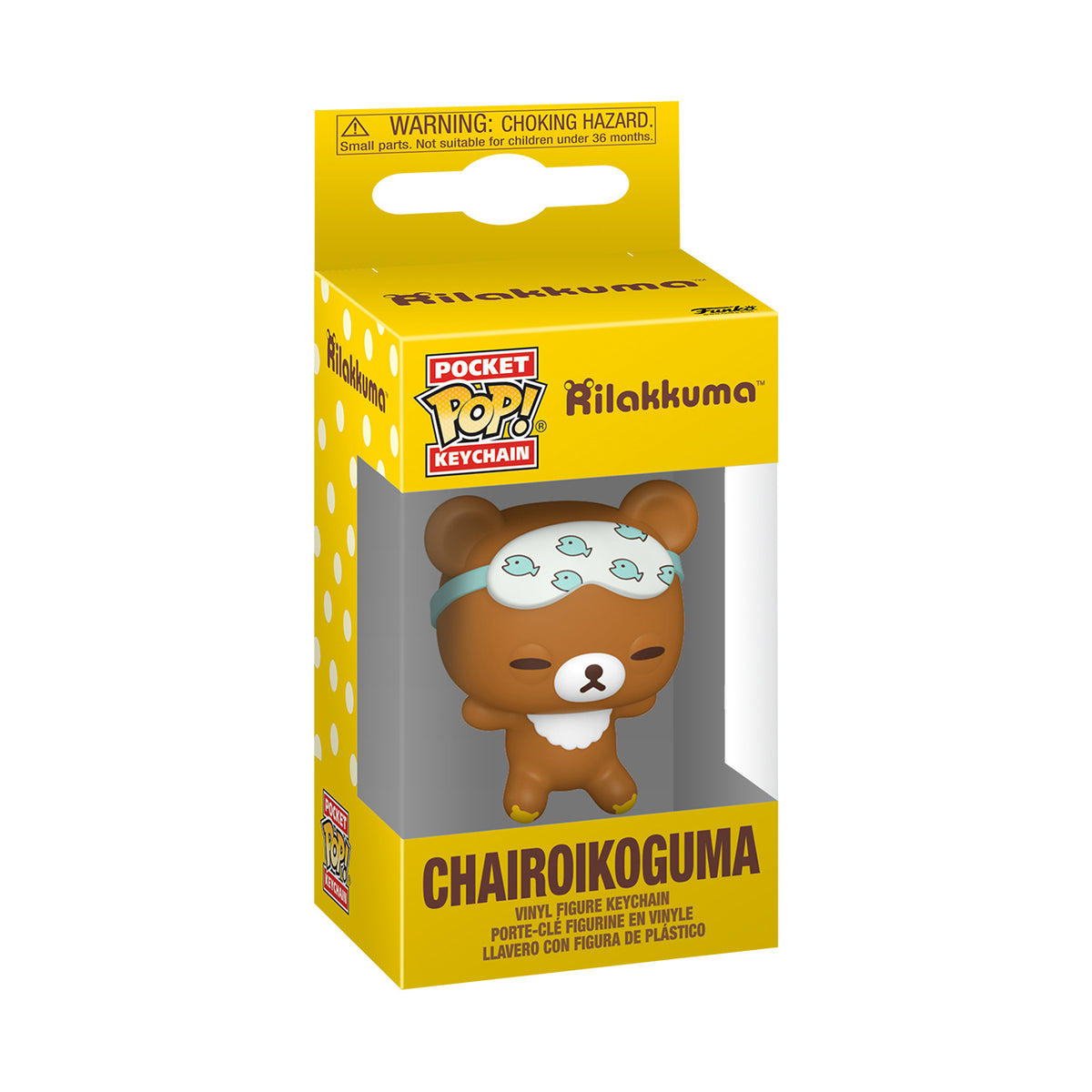 Produktbild Rilakkuma – Chairoikoguma Sleepy Funko Pop-nyckelring