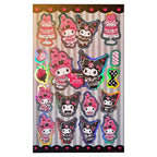 Produktbild Sanrio Pink Black Party Series klistermärkespaket Kuromi & My Melody