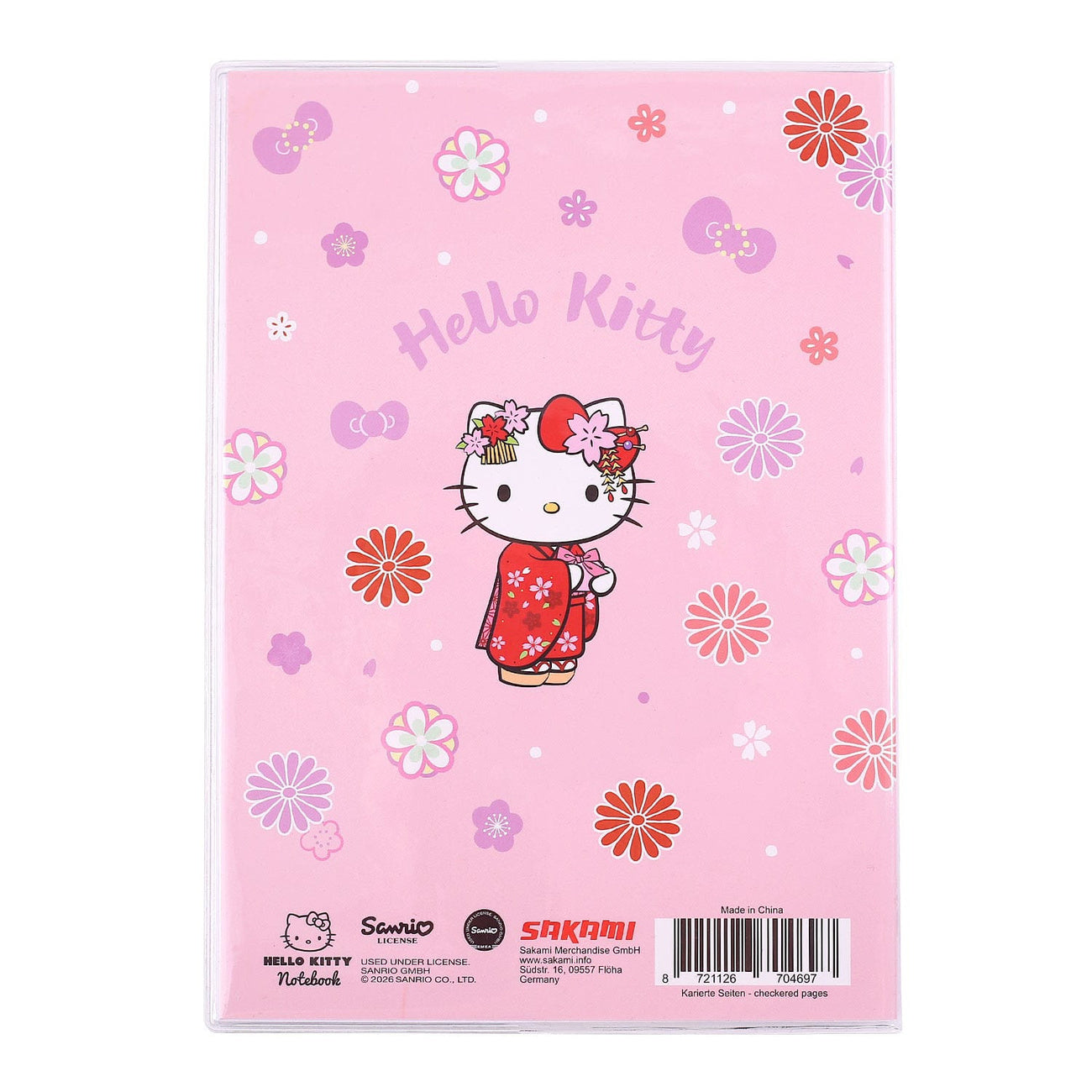 Product image Sanrio Notebook Hello Kitty Kimono Holographic Checkered