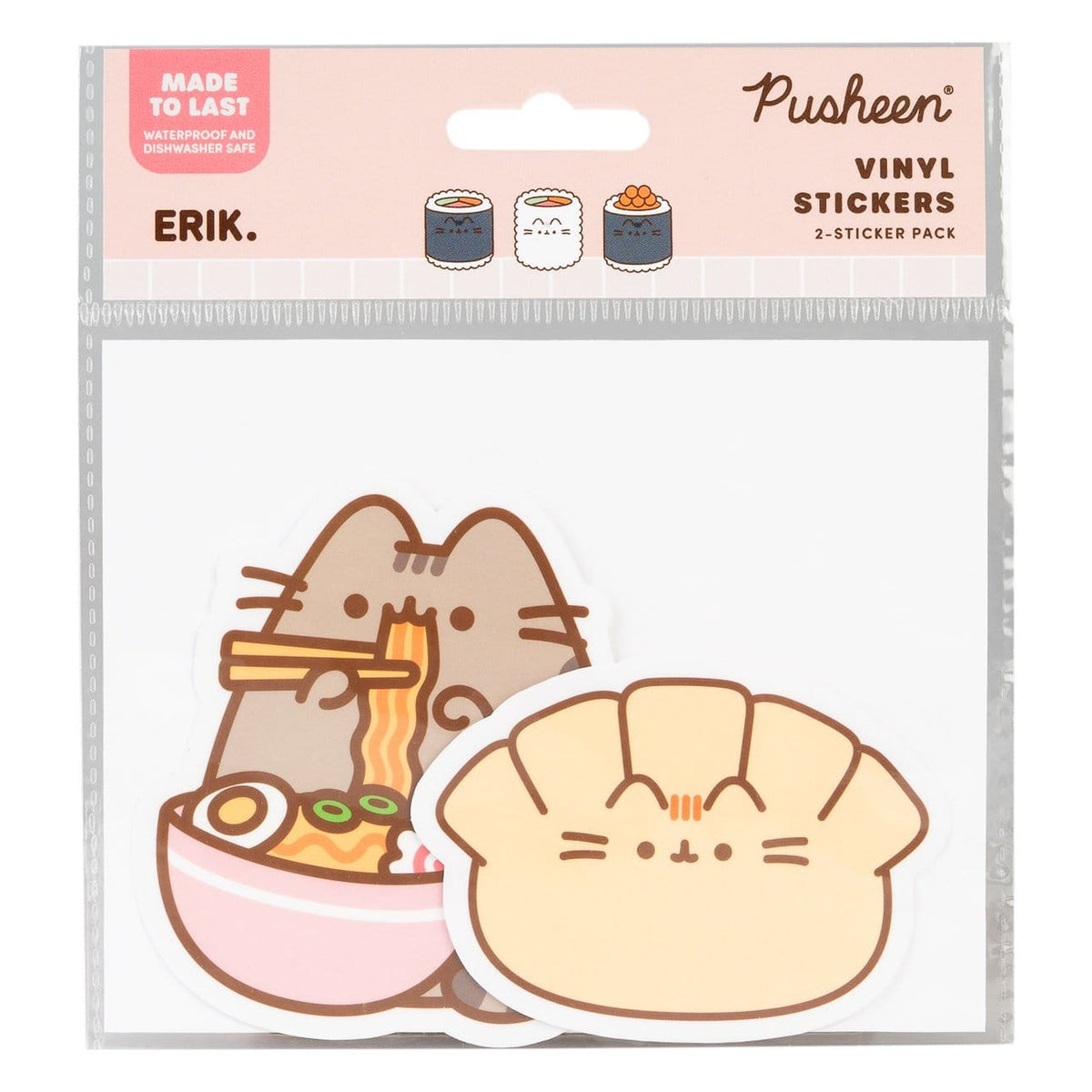 Produktbild Pusheen Vinylklistermärken Sushi Roll Vol. 6 2‑pack