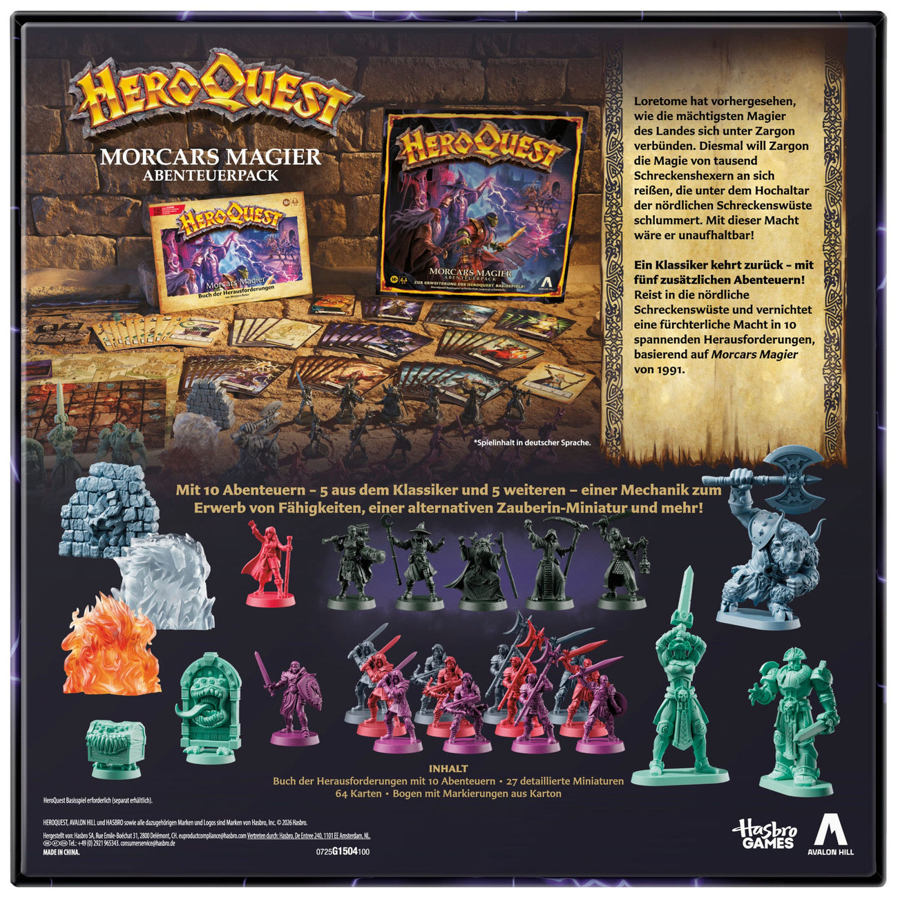 Produktbild HeroQuest Brädspels-expansion – Morcars Magiker