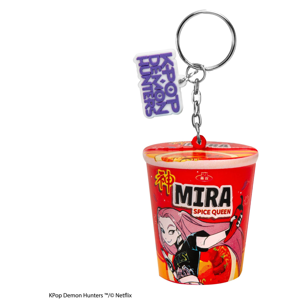 Produktbild KPop Demon Hunters Squishy Nyckelring Mira Spice