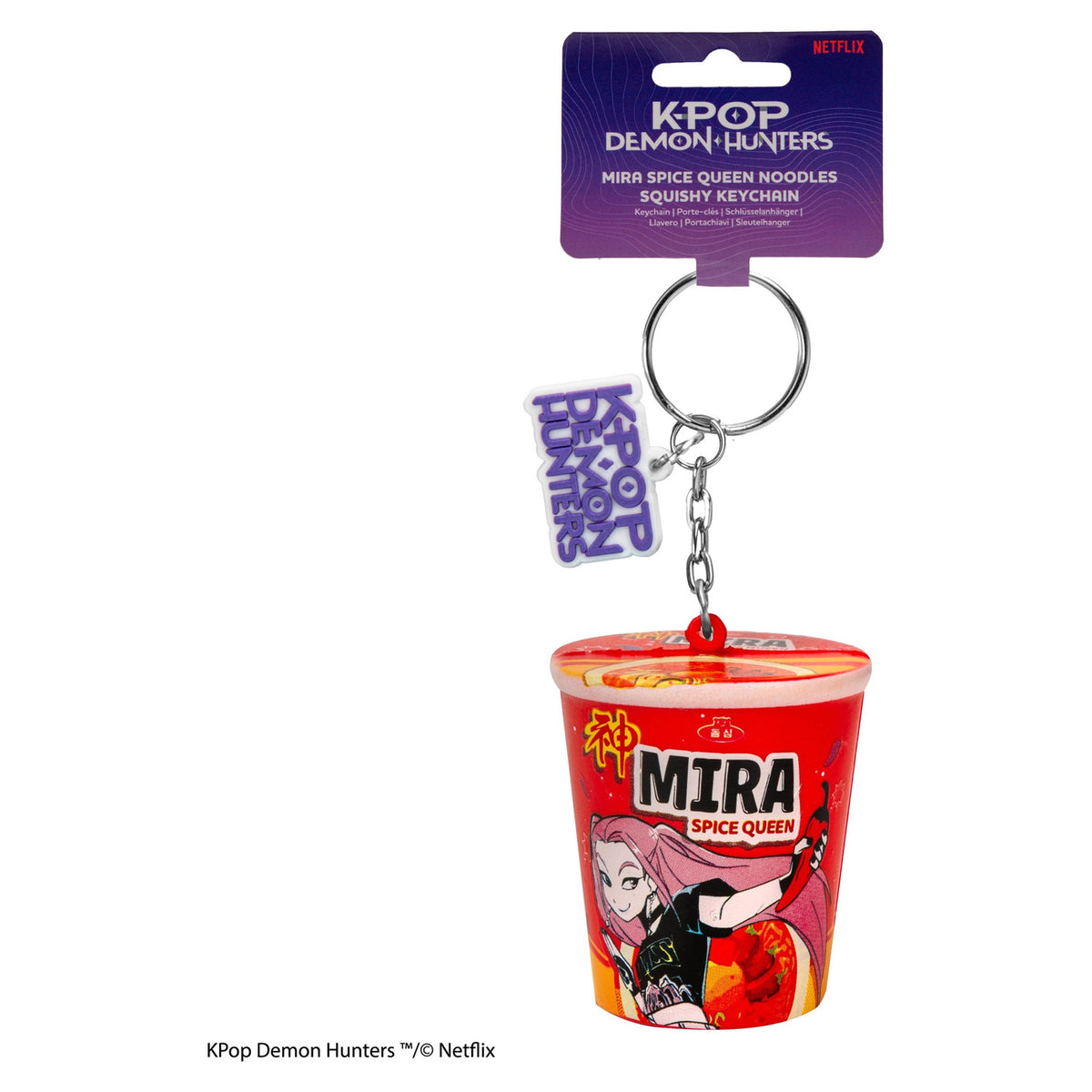 Produktbild KPop Demon Hunters Squishy Nyckelring Mira Spice