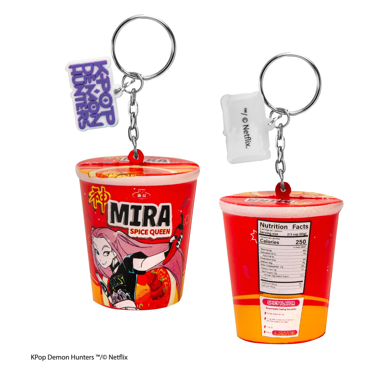 Produktbild KPop Demon Hunters Squishy Nyckelring Mira Spice