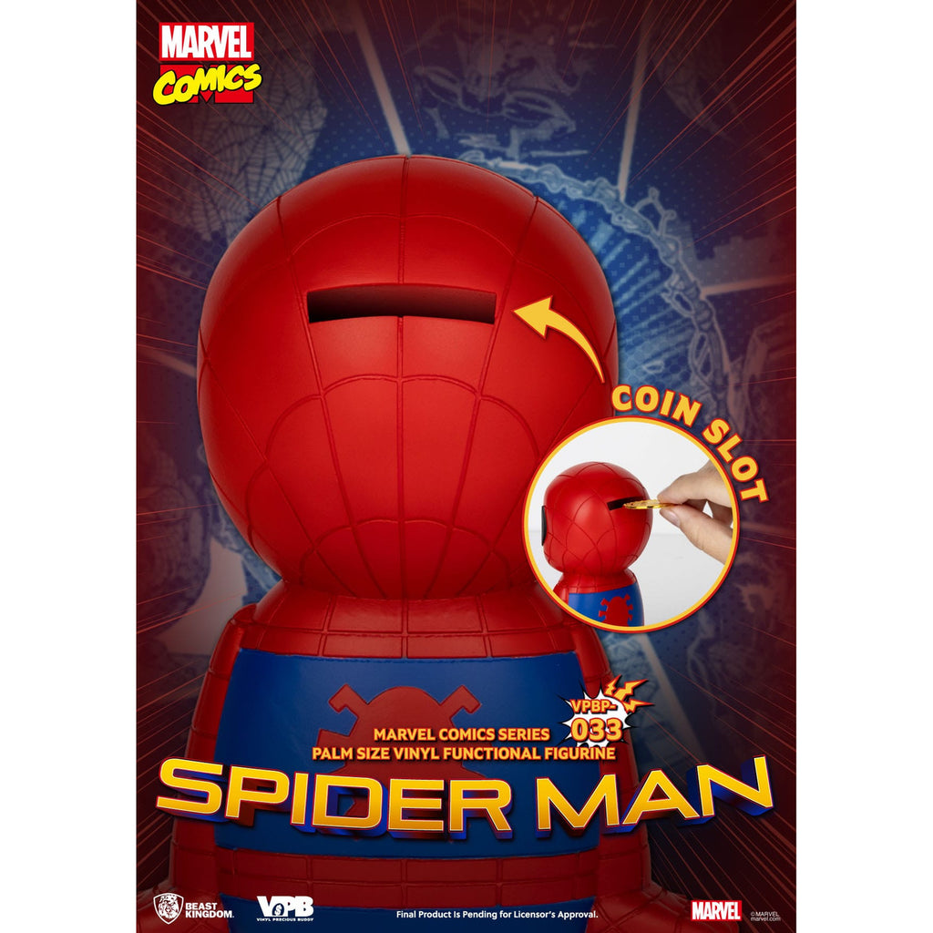 Produktbild Classic Marvel Comics Piggy sparbössa i vinyl Spider-Man 12 cm
