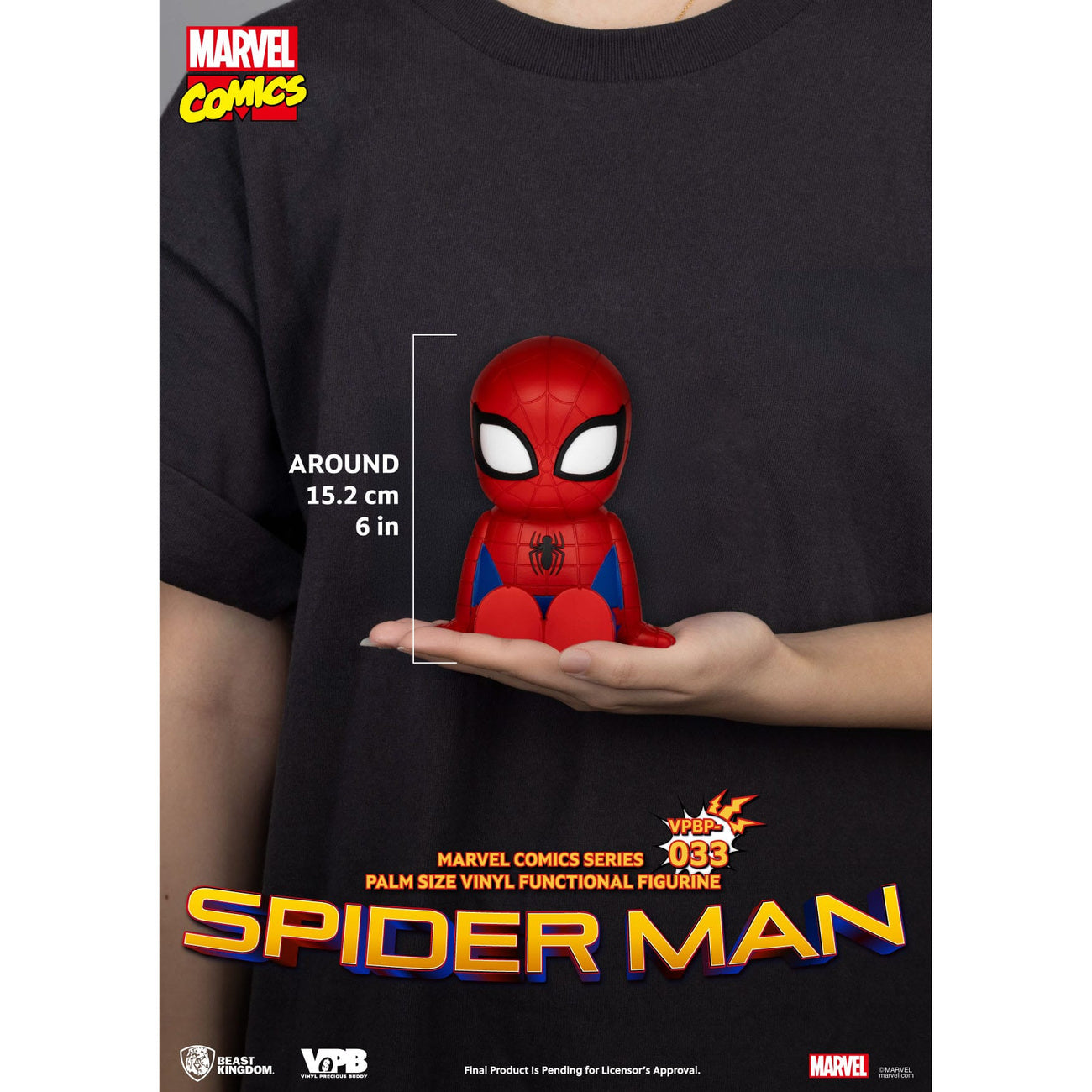 Produktbild Classic Marvel Comics Piggy sparbössa i vinyl Spider-Man 12 cm