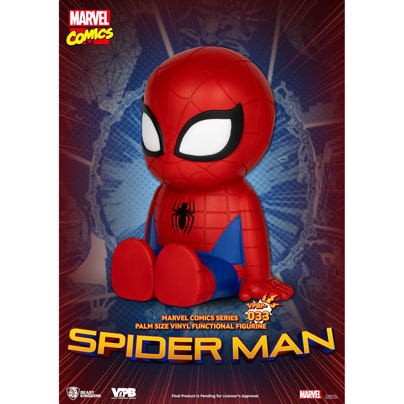 Produktbild Classic Marvel Comics Piggy sparbössa i vinyl Spider-Man 12 cm