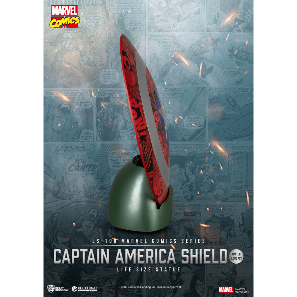 Produktbild Marvel Comics PVC Captain America Sköld Life Size-staty