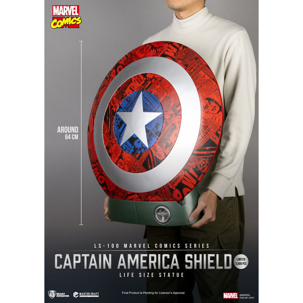 Produktbild Marvel Comics PVC Captain America Sköld Life Size-staty