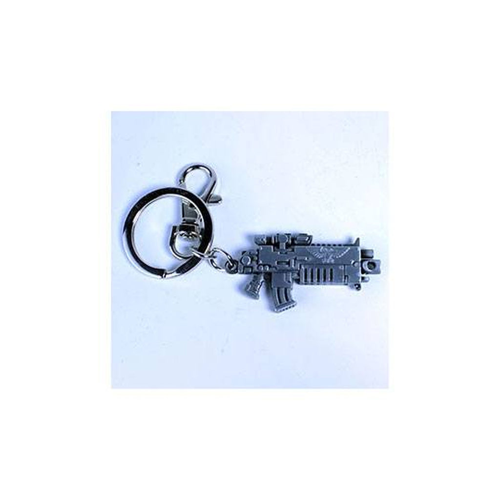 Produktbild Warhammer 40K nyckelring i metall Bolter Metallic