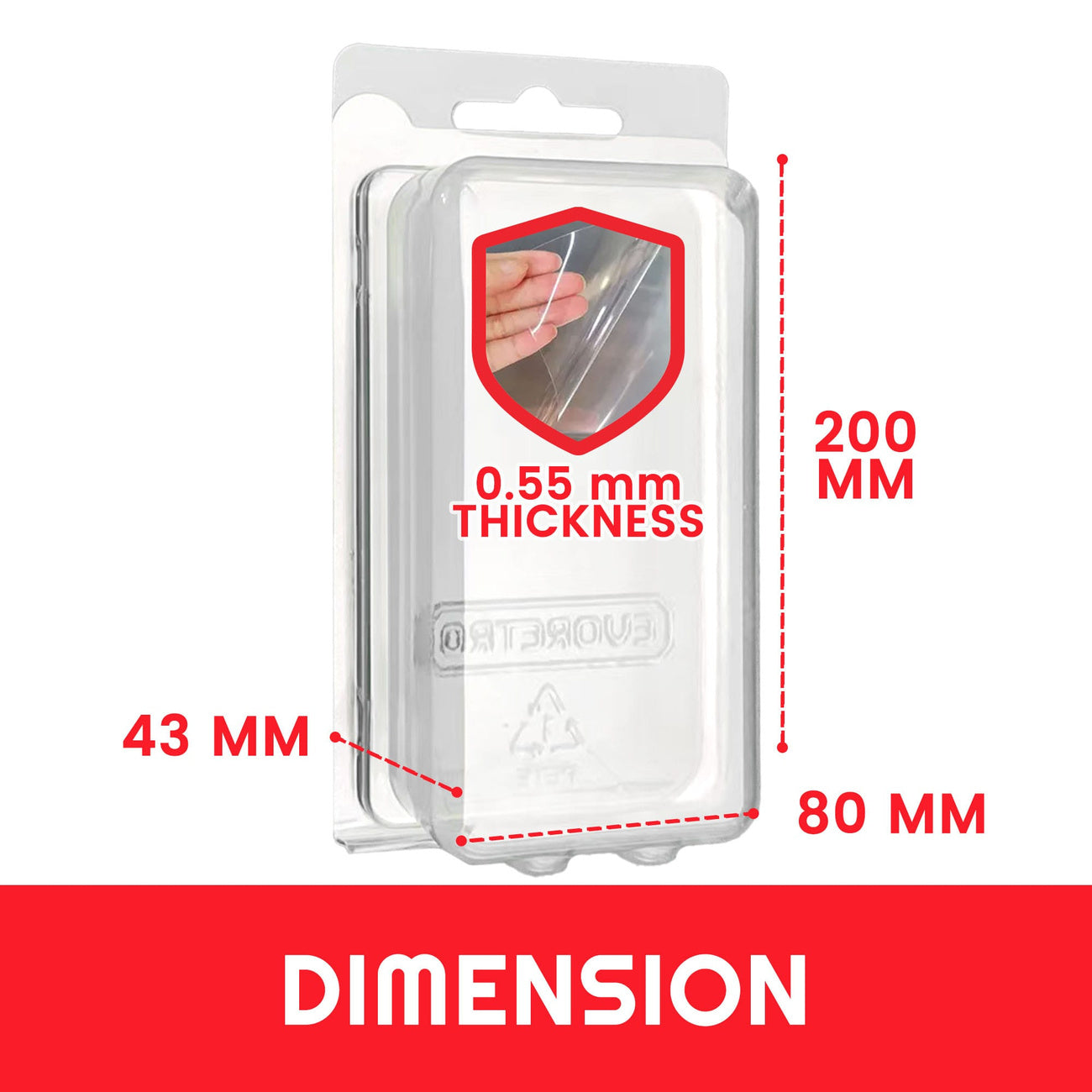 Produktbild Clamshell PET-fodral XL 35-pack för Actionfigurer