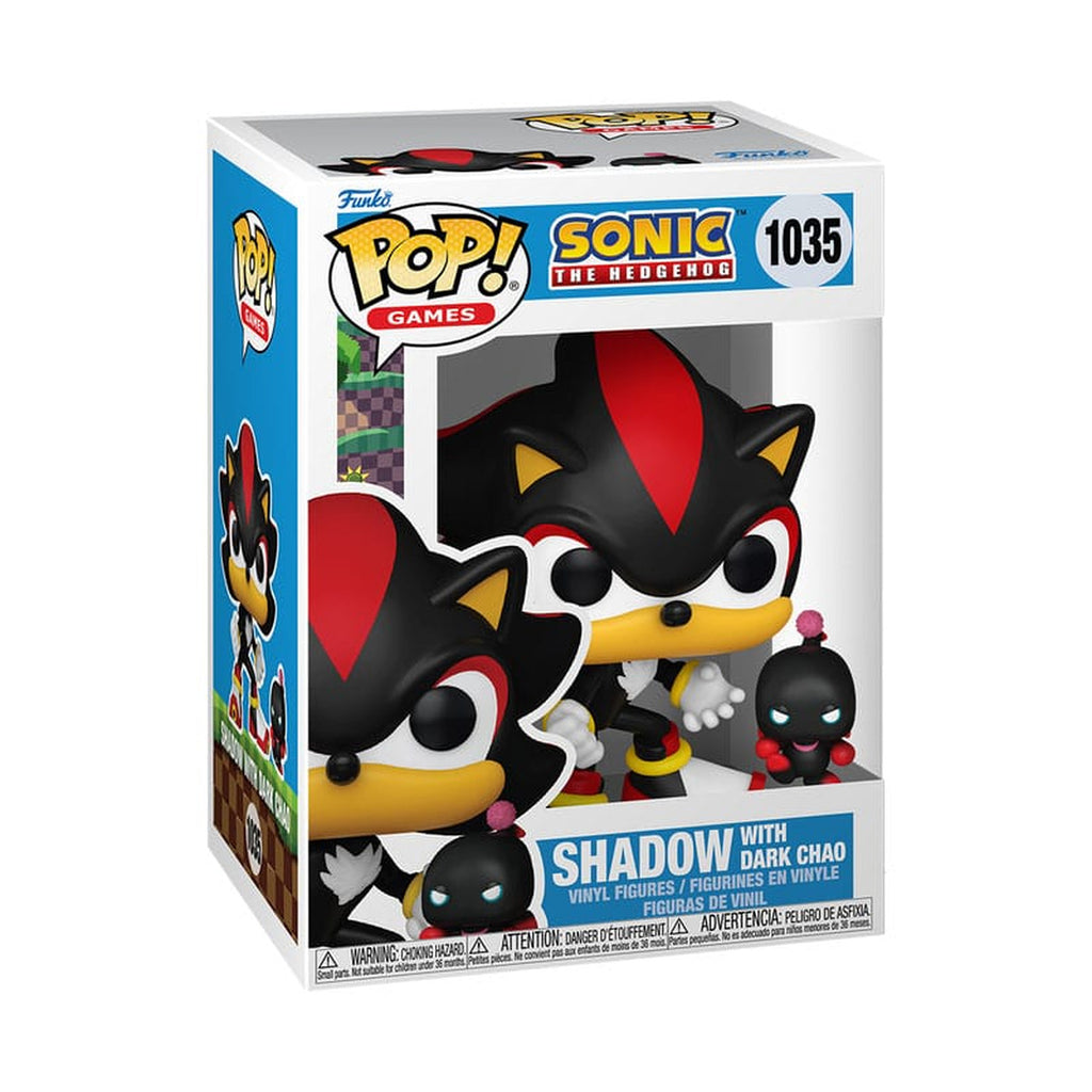 Produktbild Sonic The Hedgehog POP & Buddy! Vinylfigur Shadow med D-Chao