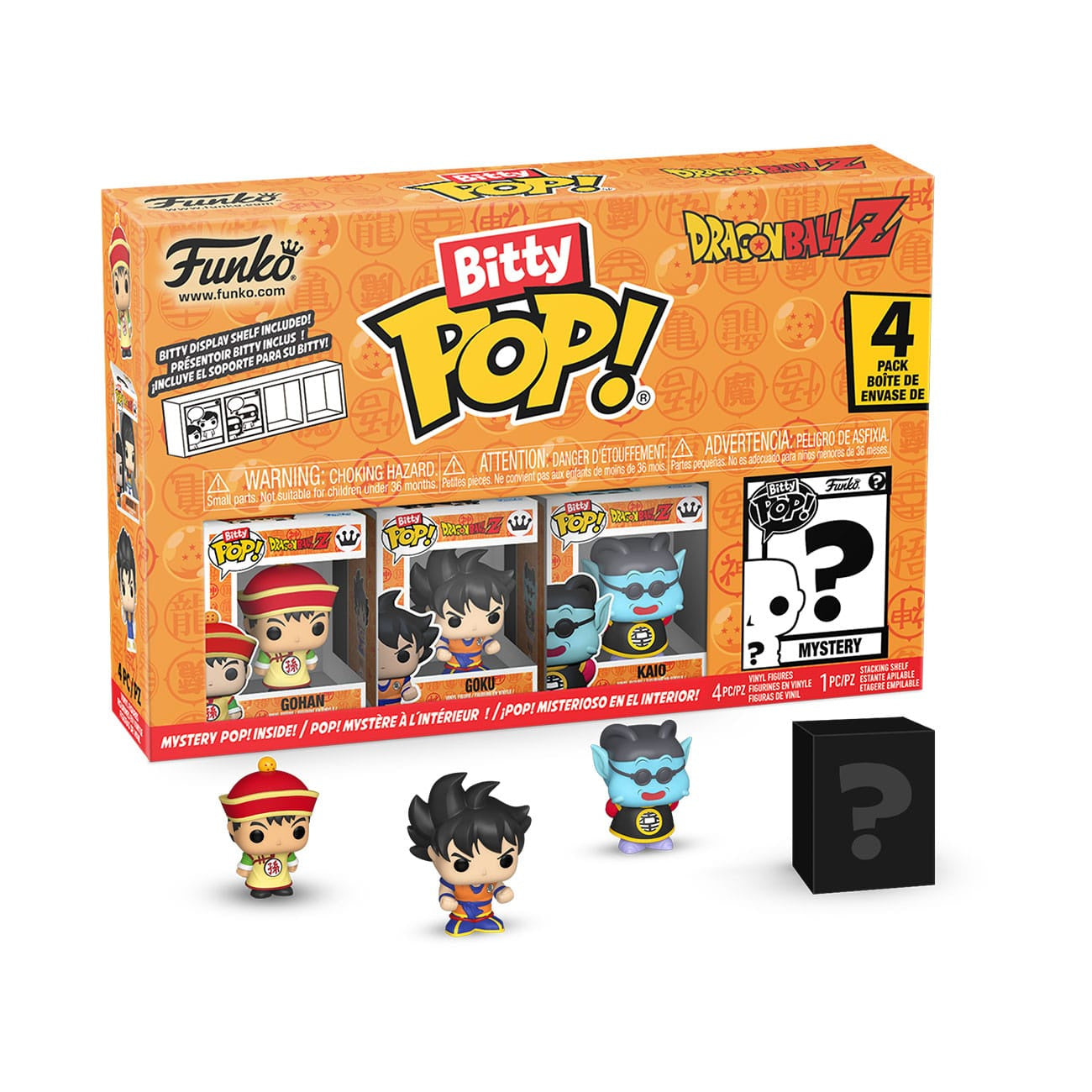 Produktbild Dragon Ball Bitty POP! Vinylfigurer 4-pack Series 1 2,5