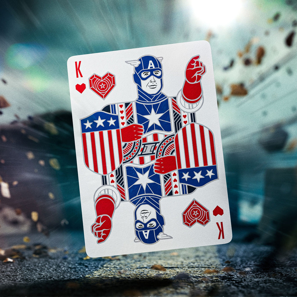 Produktbild Captain America Spelkort Patriotisk Design