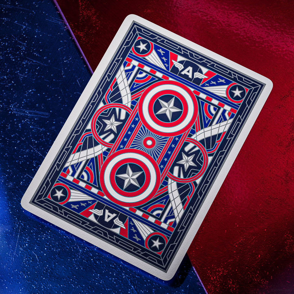 Produktbild Captain America Spelkort Patriotisk Design