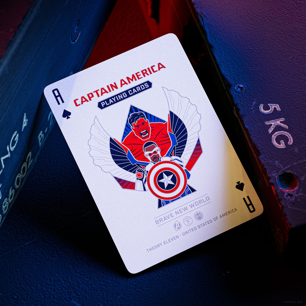 Produktbild Captain America Spelkort Patriotisk Design